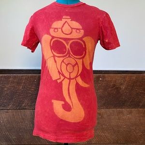 Custom Ganesha Gas Mask Boyfriend Tee